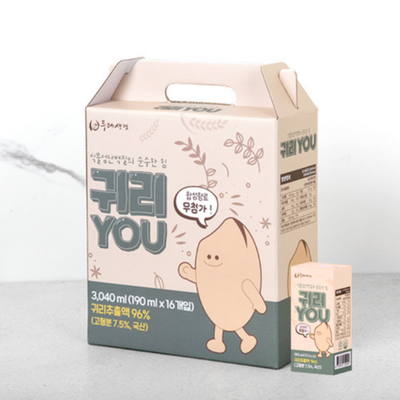 국산 유기농 귀리로 만든 식물성 음료 귀리YOU 제품